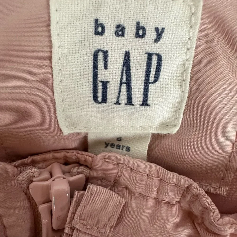 GAP Mauve Pink Girls' Snow Bib Overalls